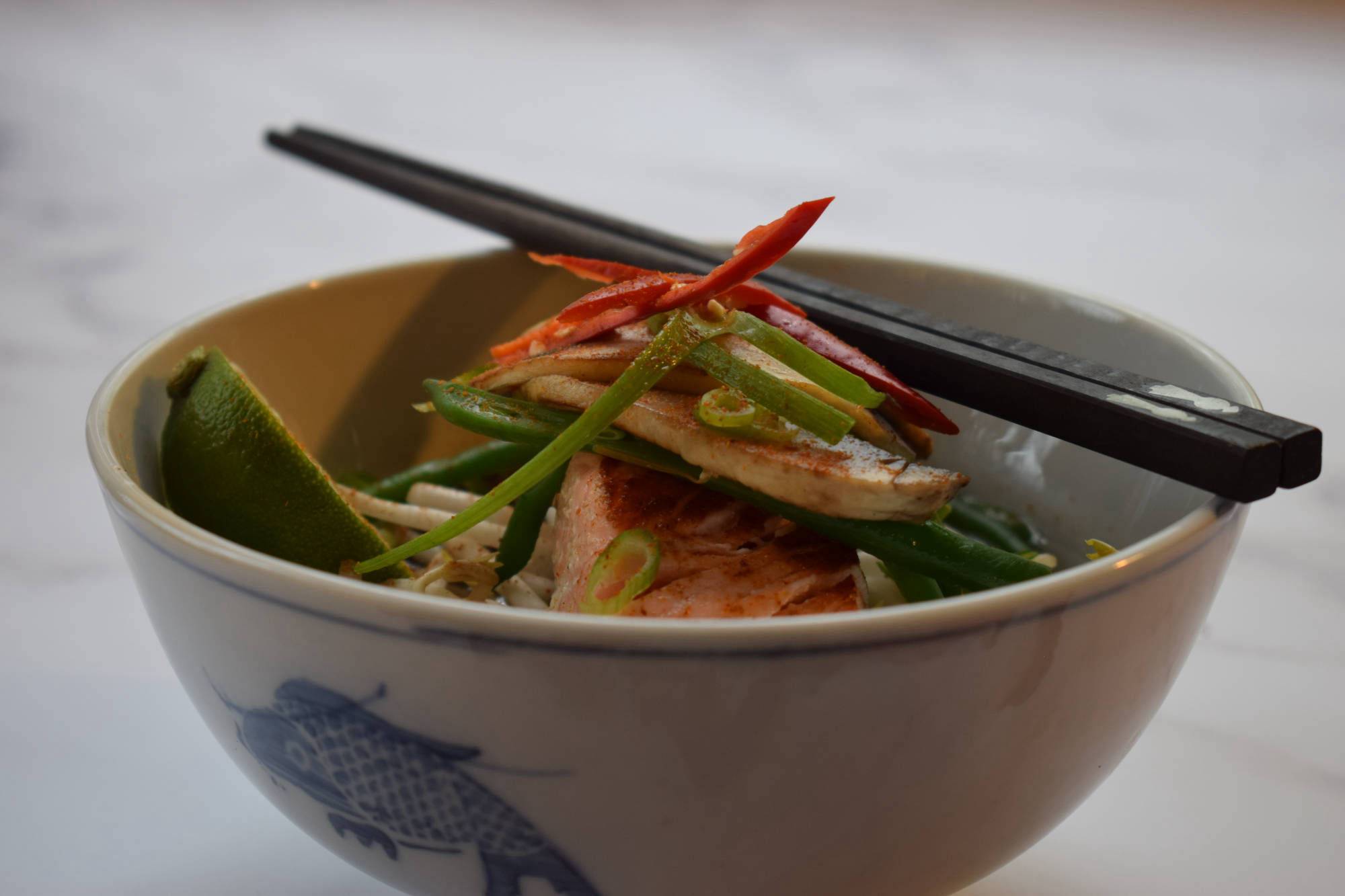 Thai Salmon Bowl Food